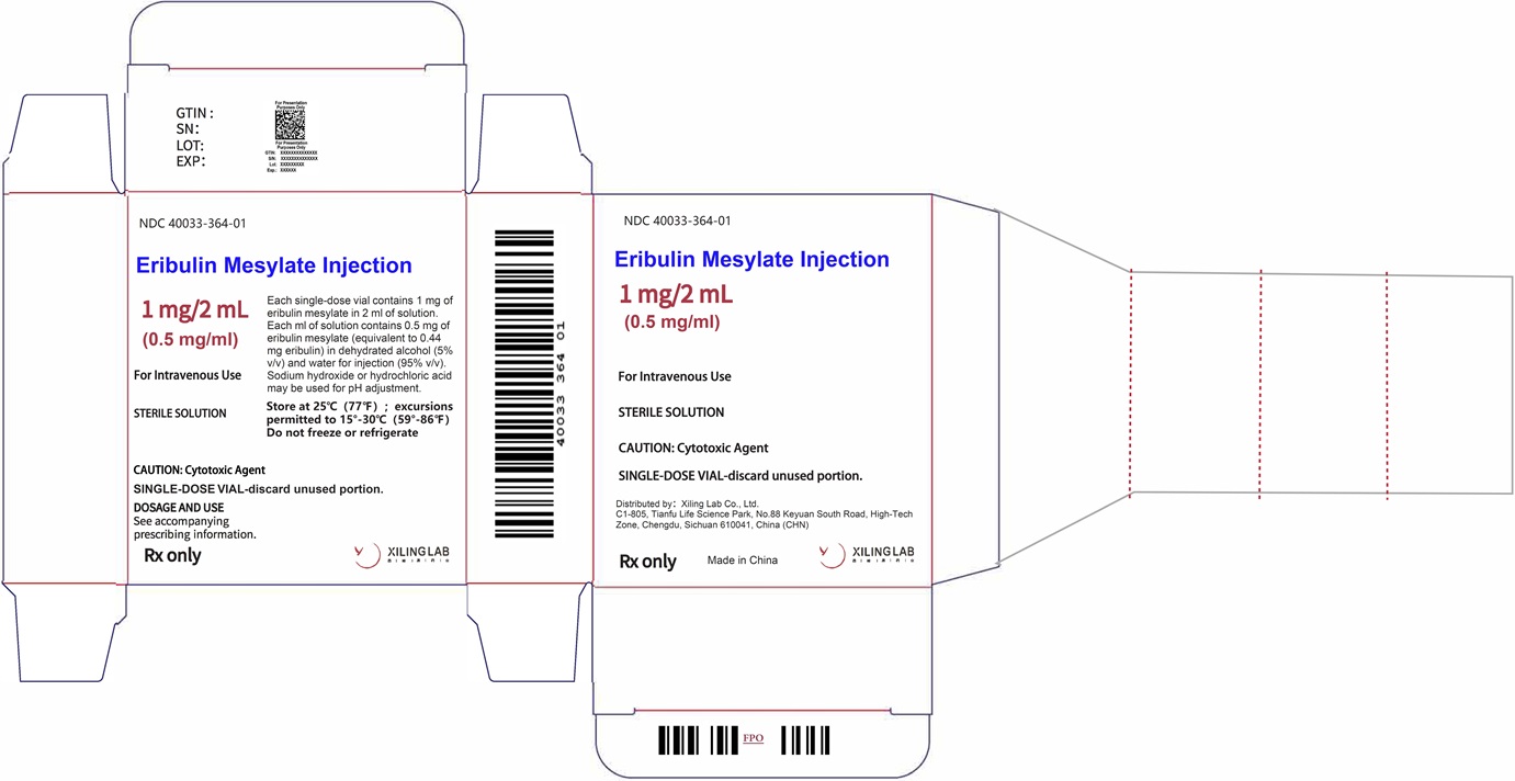 PRINCIPAL DISPLAY PACKAGE - Eribulin Mesylate Injection 1 mg/2 mL Carton