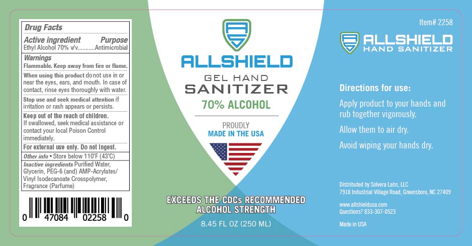 250 mL label