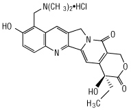 topotecan hydrochloride chemical structure