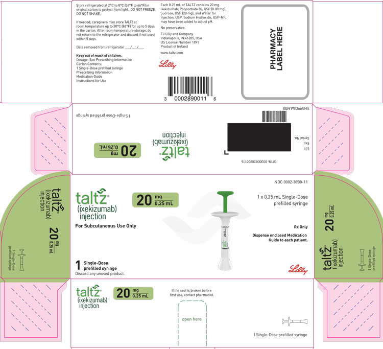 PACKAGE CARTON – Taltz Prefilled Syringe 20 mg  