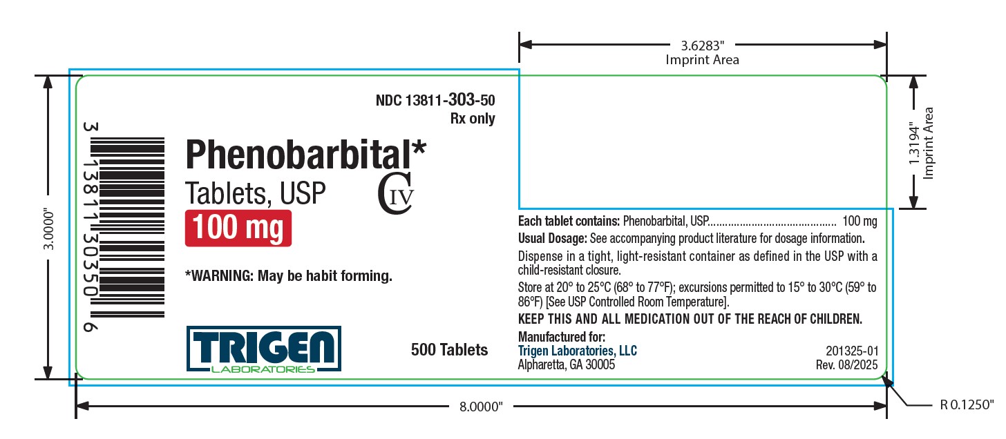 Phenobarbital 100 mg 500ct BL