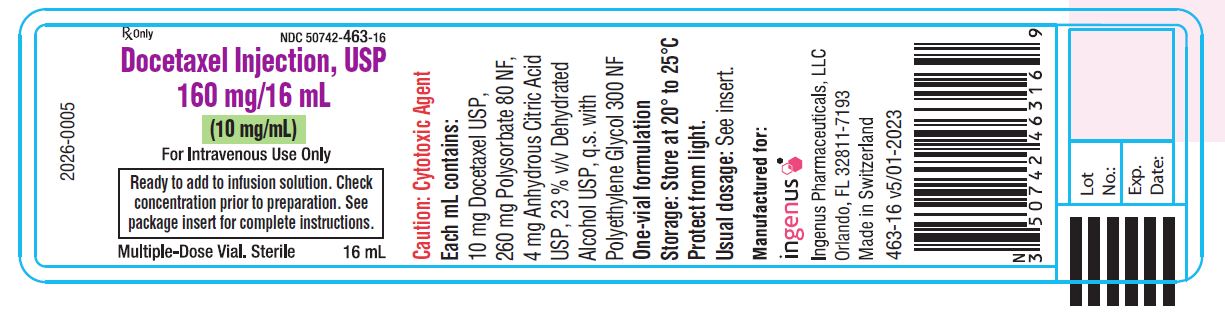 Vial Label - 160 mg/16 mL