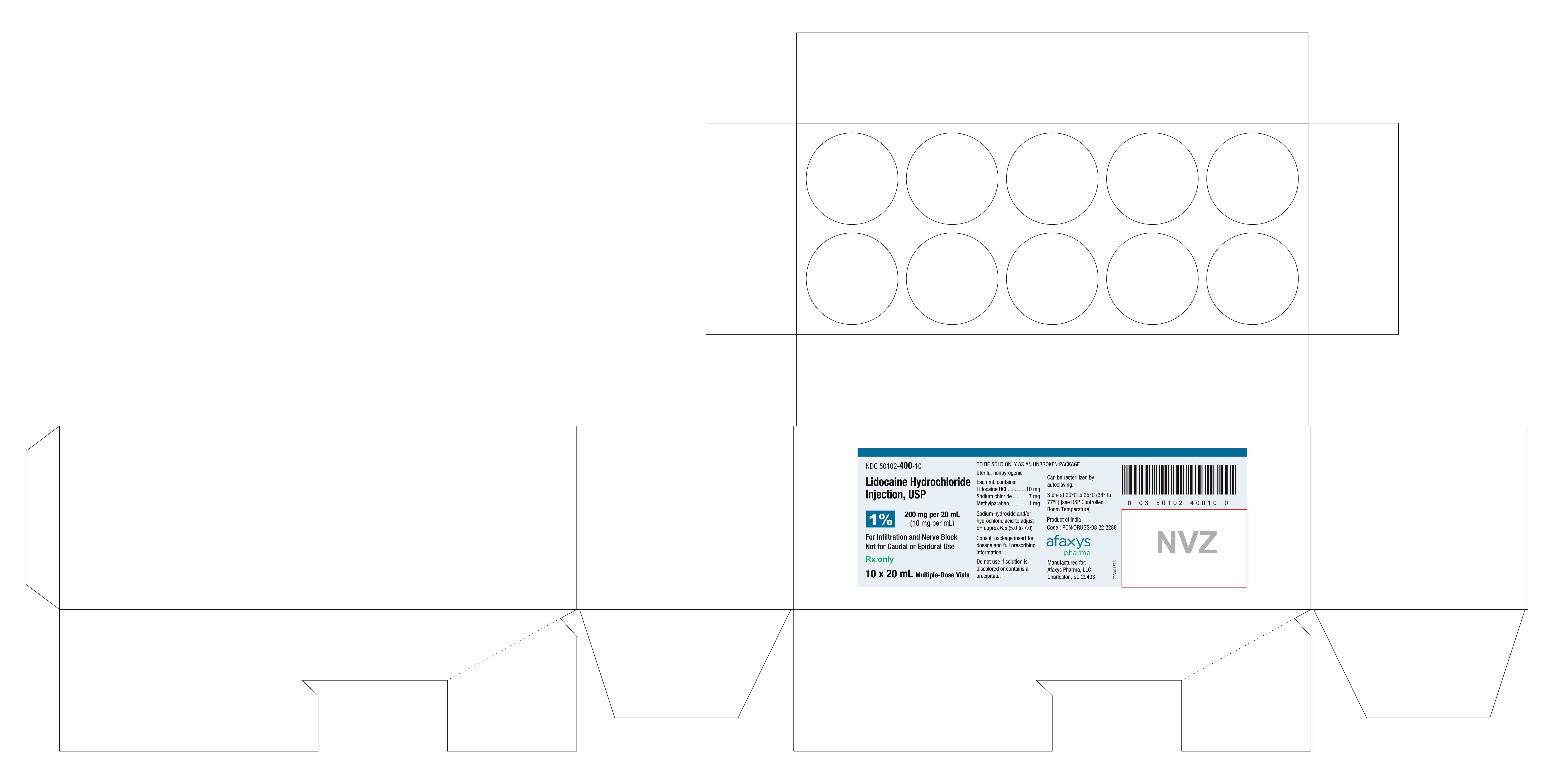 PRINCIPAL DISPLAY PANEL - 10 Vial Tray Label