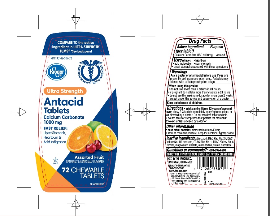 Kroger Ultra Strength Assorted Fruit 72 Tablets