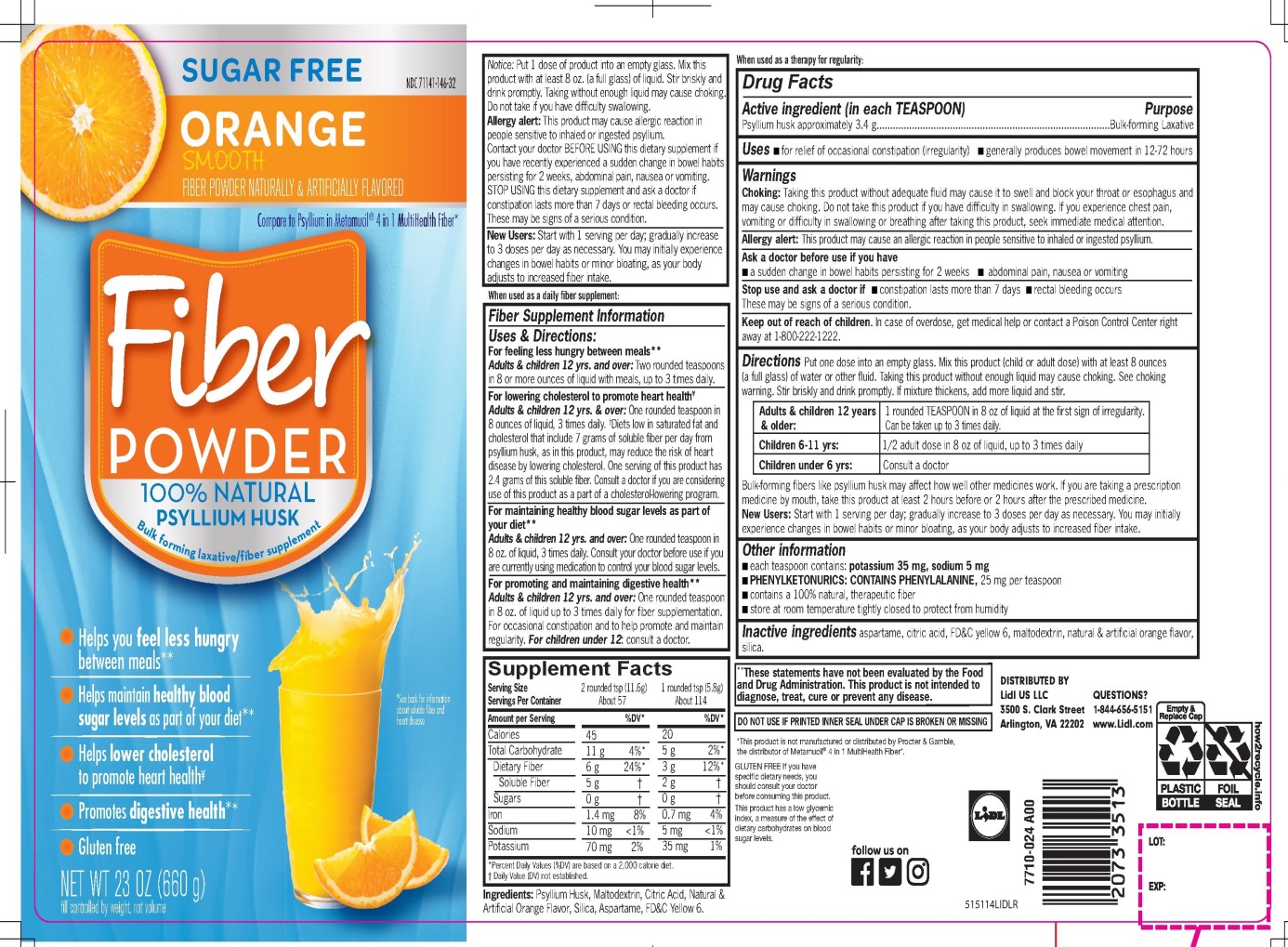 LIDL SUGAR FREE ORANGE SMOOTH NATURAL PSYLLIUM HUSK