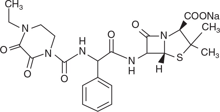Structure of Piperacillin Sodium  