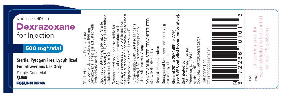 This is an image of Dexrazoxane for injection vial label