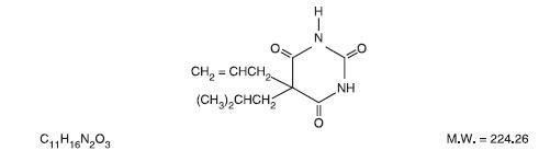 Structural Formula Butalbital