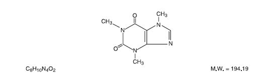 Structural Formula Caffeine