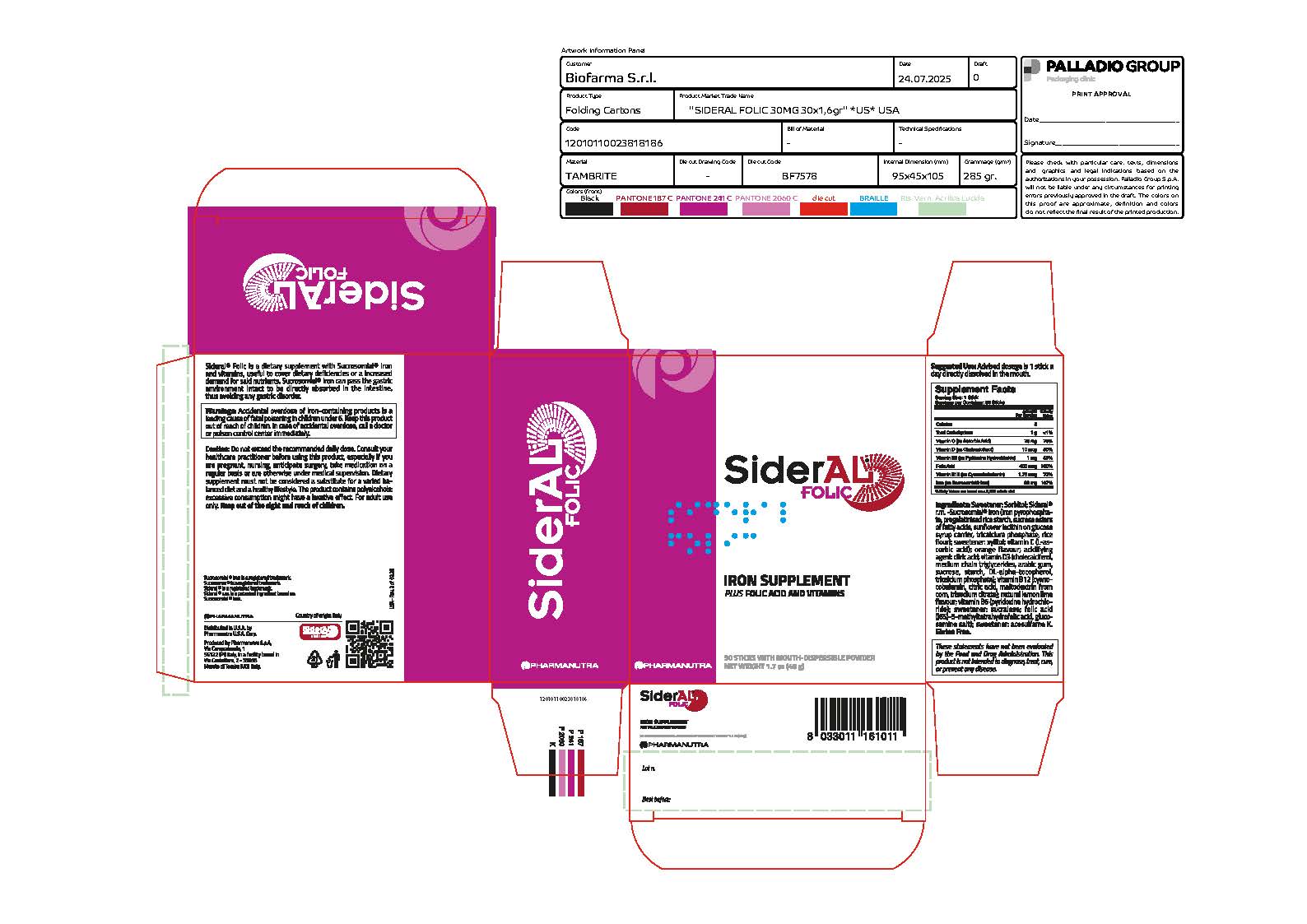 Sideral Folic Label