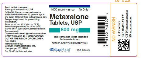 Metaxalone-Tab USP label
