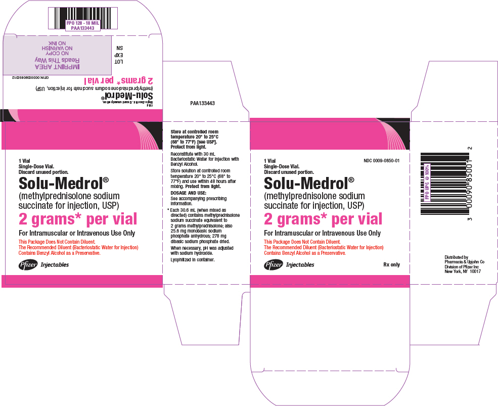 PRINCIPAL DISPLAY PANEL - 2 grams Vial Carton - 0850