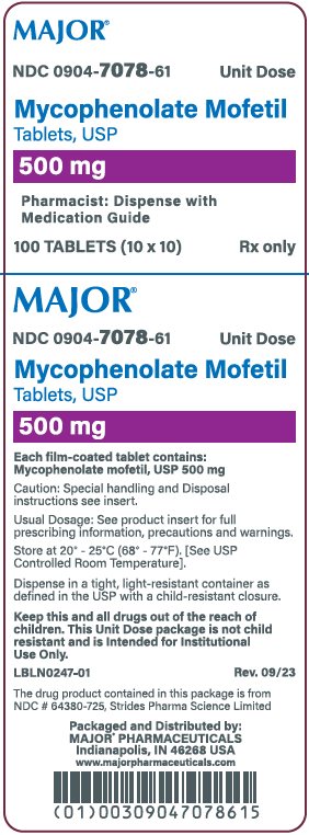500mg carton label