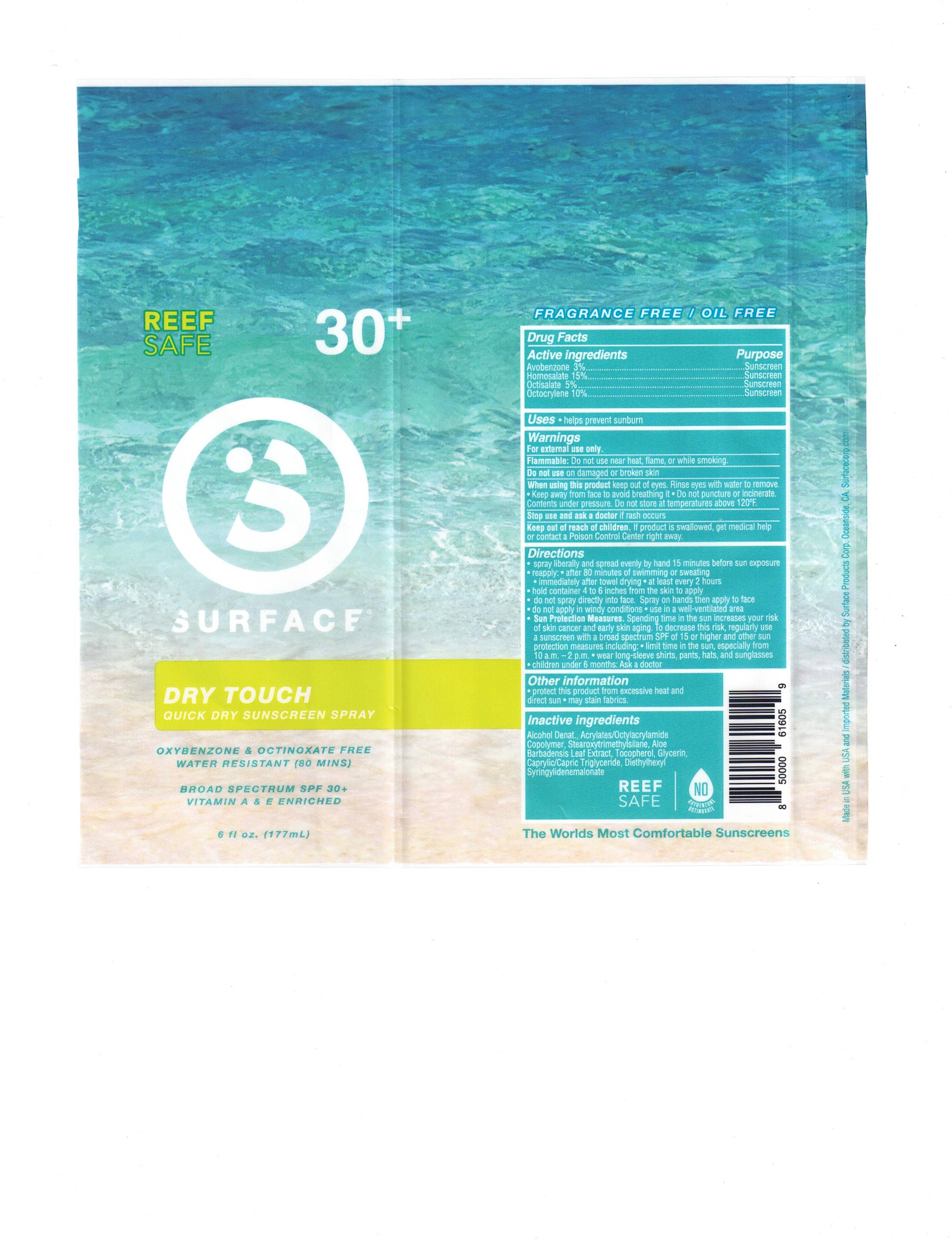 Surface Sun Dry Touch SPF 30 Sunscreen
