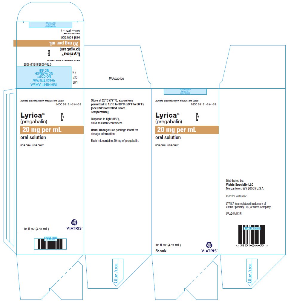 Lyrica 20 mg per mL Oral Solution