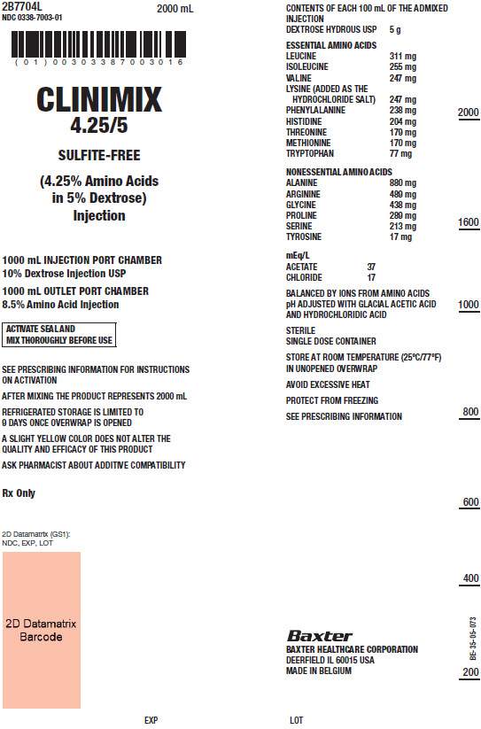 Clinimix Representative Container Label 0338-7003-01