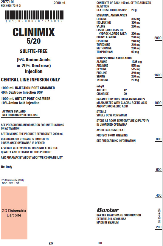 Clinimix Representative Container Label 0338-7015-01