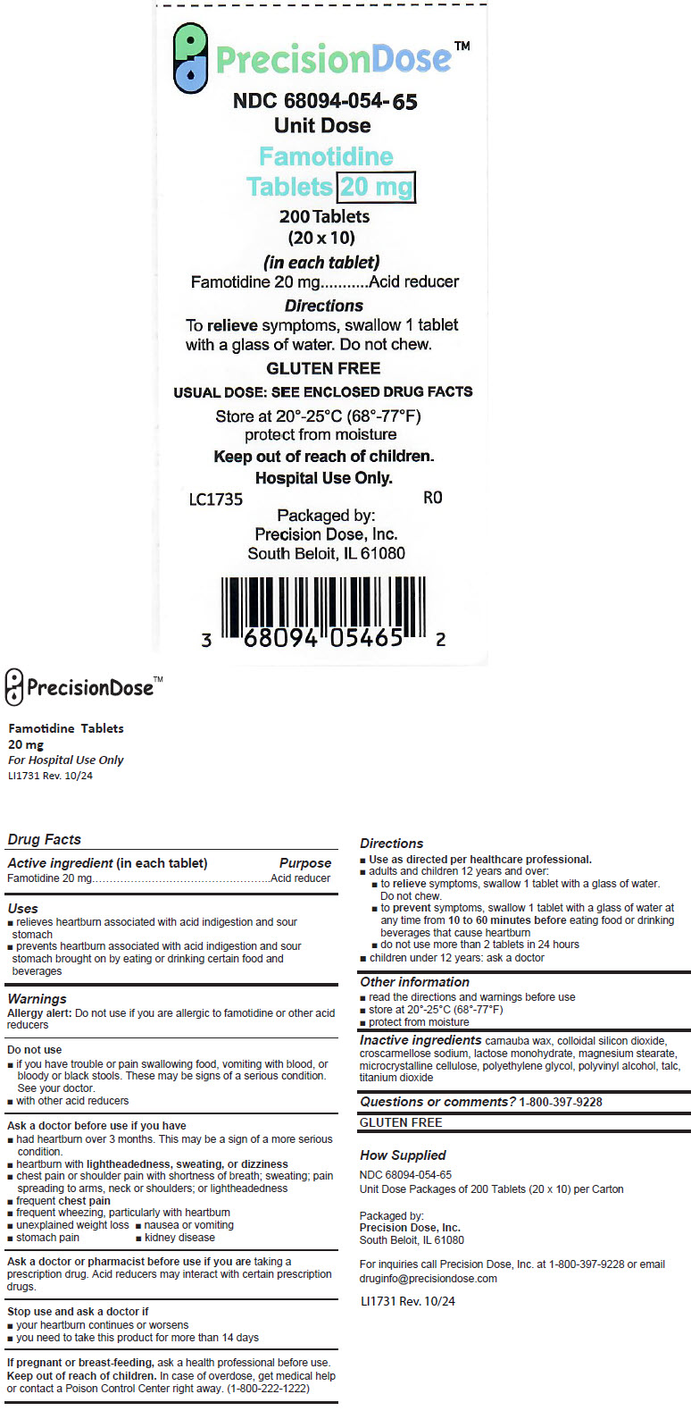 Principal Display Panel - 20 mg Tablet Blister Pack Carton