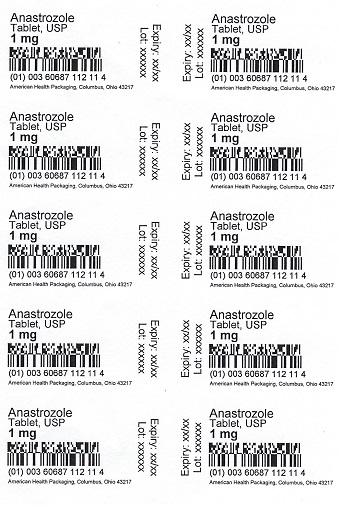1 mg Anastrozole Tablet Blister
