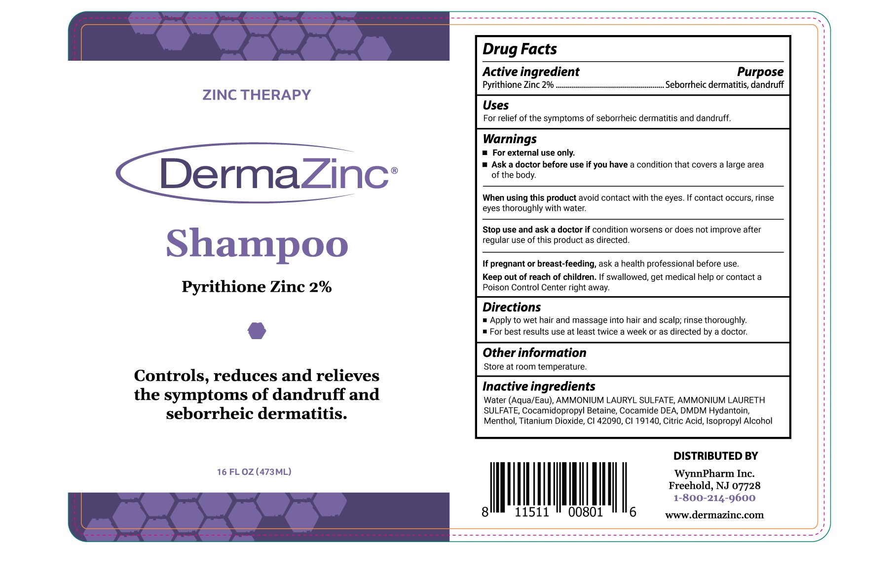 Dermazinc Shampoo