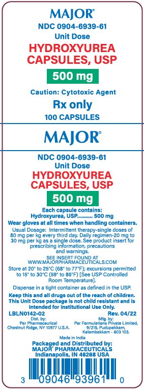 500mg carton label