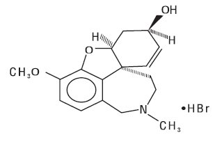 Galantamine hydrobromide Structural Formula
