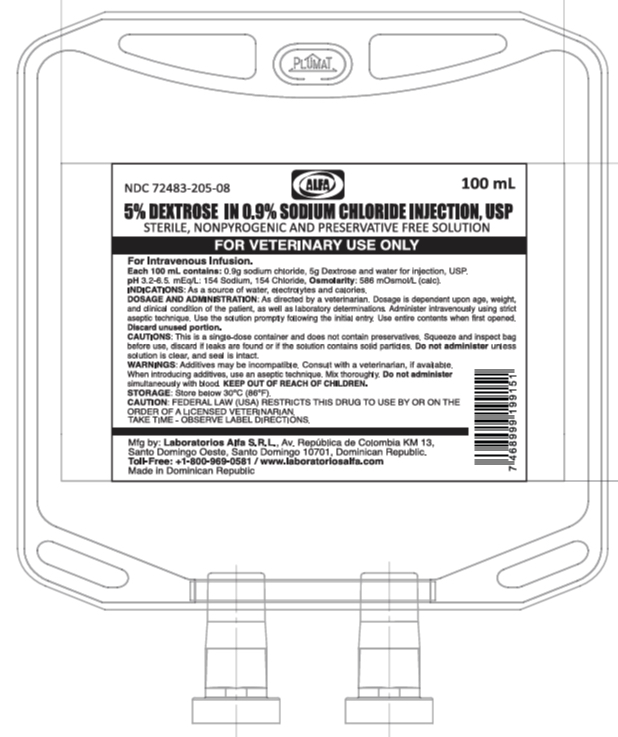 Bag 5 Dextrose 0.9 Sodium Chloride_100 ml