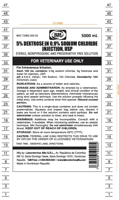 Bag 5 Dextrose 0.9 Sodium Chloride_5000 ml