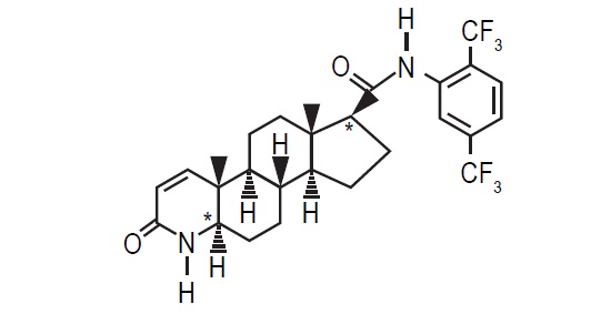 Dutasteride stuctural formula
