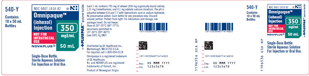 PRINCIPAL DISPLAY PANEL - 50 mL Bottle Box Label - 1414