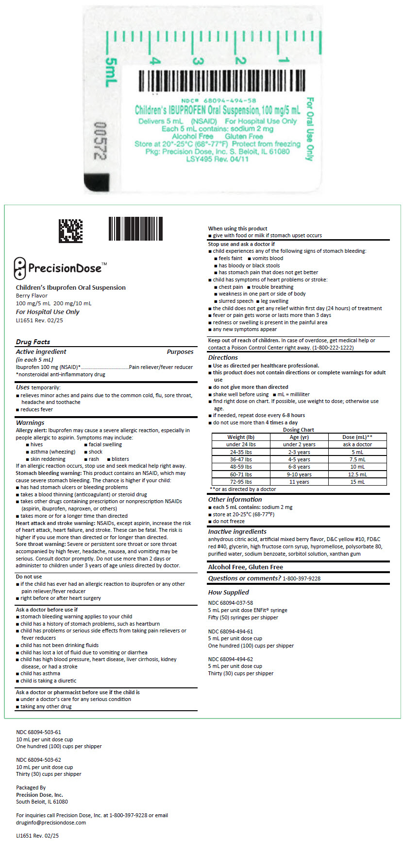Principal Display Panel - 5 mL Syringe Label